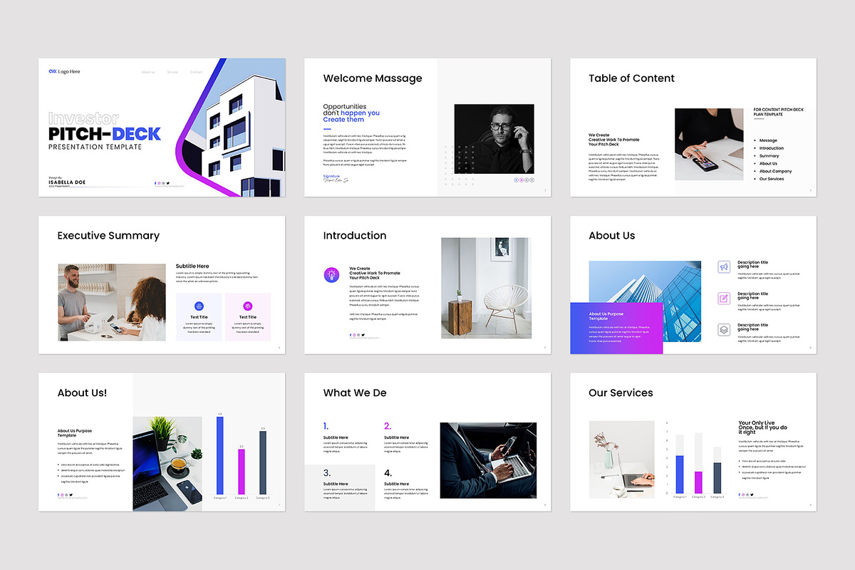 Pitch Deck Presentation Template preview 6