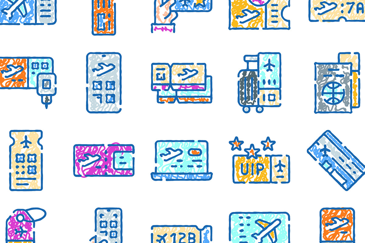 Air travel flight ticket boarding, an Object Graphic by pikepicture (Photo 3 of 3)