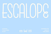 Escalope | Handwritten Fun Display, a Handwritten Font by Antipixel Type Studio (Thumbnail 1 of 15)