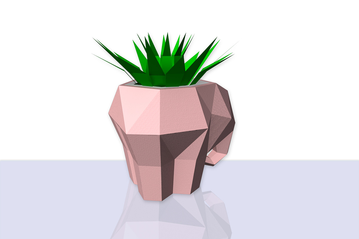DIY Elephant Planter - 3d Papercraft, a Templates & Theme by PAPER amaze (Photo 3 of 5)