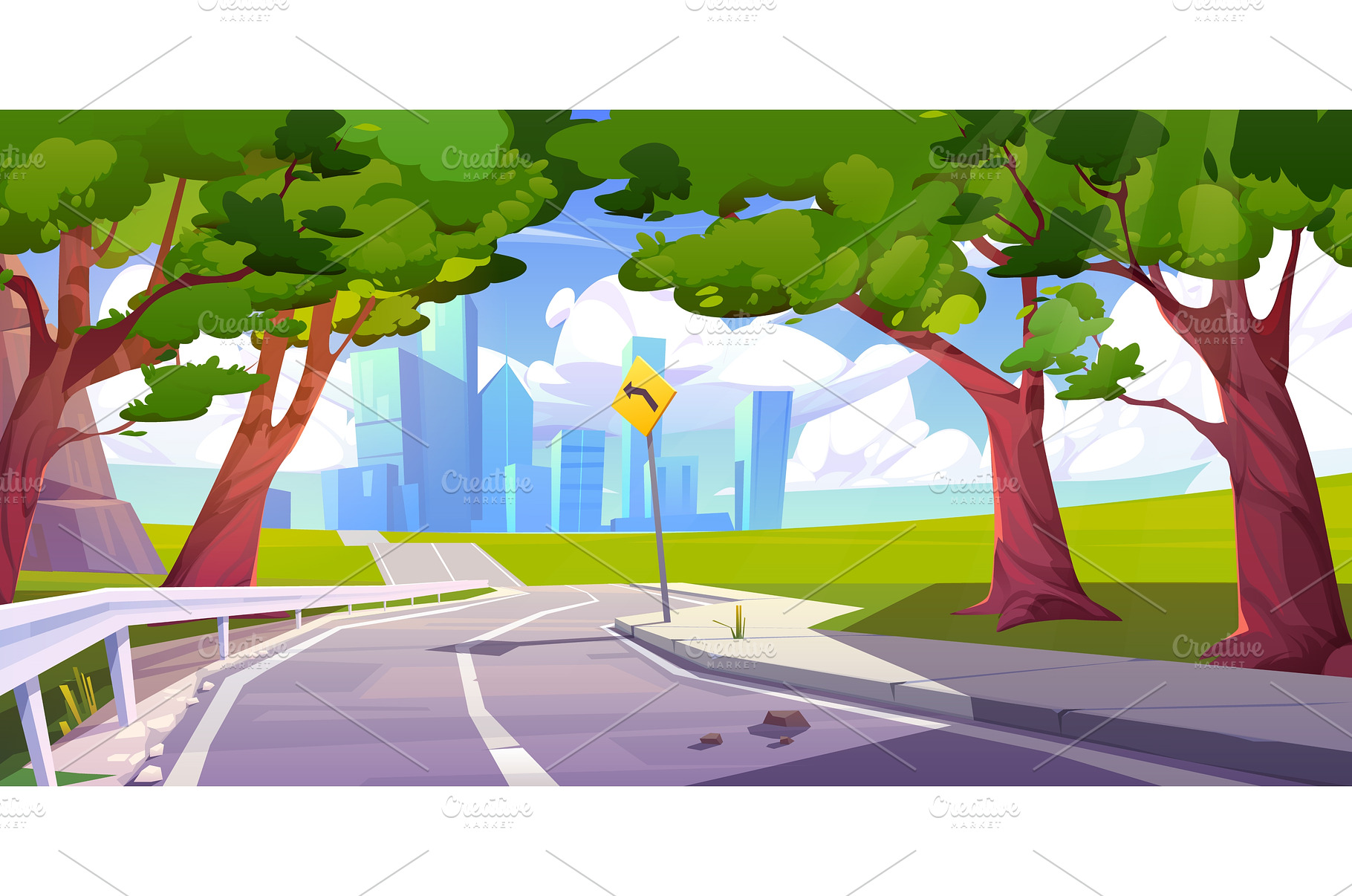 Mountain valley landscape with, a Nature Photo by art PVP - market
