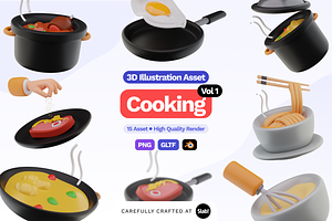 3D Cooking Illustration Vol 1