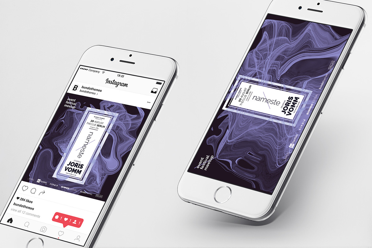 Nameste Event Social Media Pack, a Social Media Template by Bundo Themes (Photo 1 of 4)