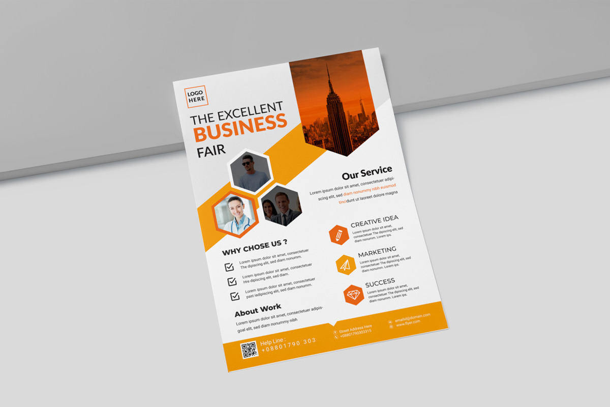 Professional Business Flyer, a Flyer Template by BrandlyTemplate