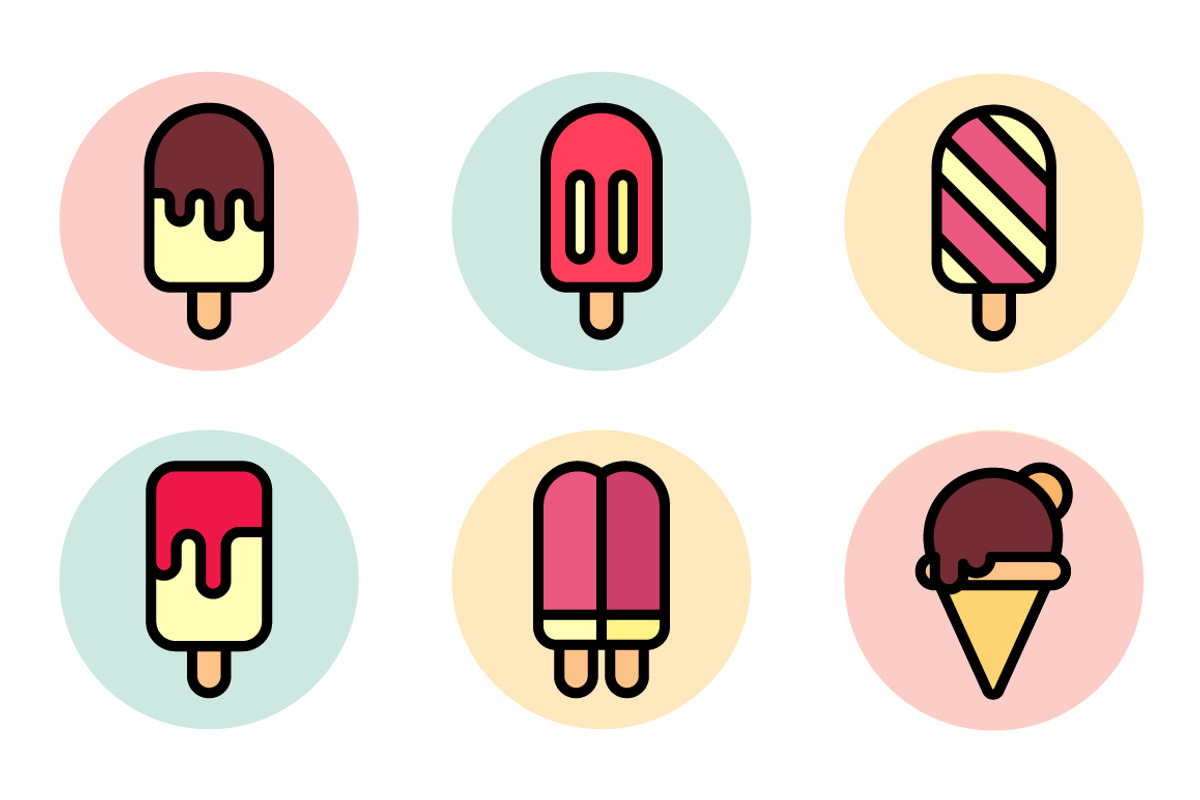 Ice Cream Clipart, an Outline Icon by lavinialorena (Photo 2 of 3)
