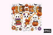 Trick Or Teach Cute Teacher Ghost, a Seasonal Illustration by Creative Art (Thumbnail 1 of 3)