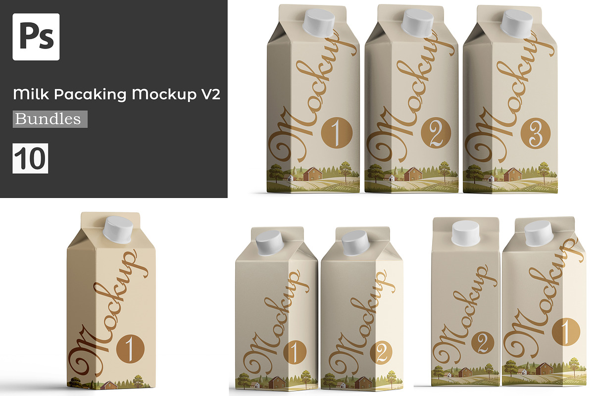 Packaging Mockup Bundle Collection, a Packaging Mockup by Ambo Ampeng (Photo 1 of 11)