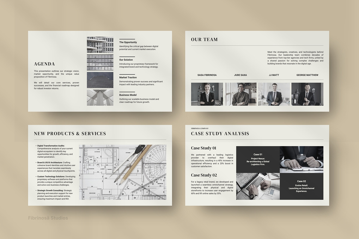 Pitch Deck PowerPoint, a Presentation Template by FIBRINOSÄ (Photo 4 of 6)
