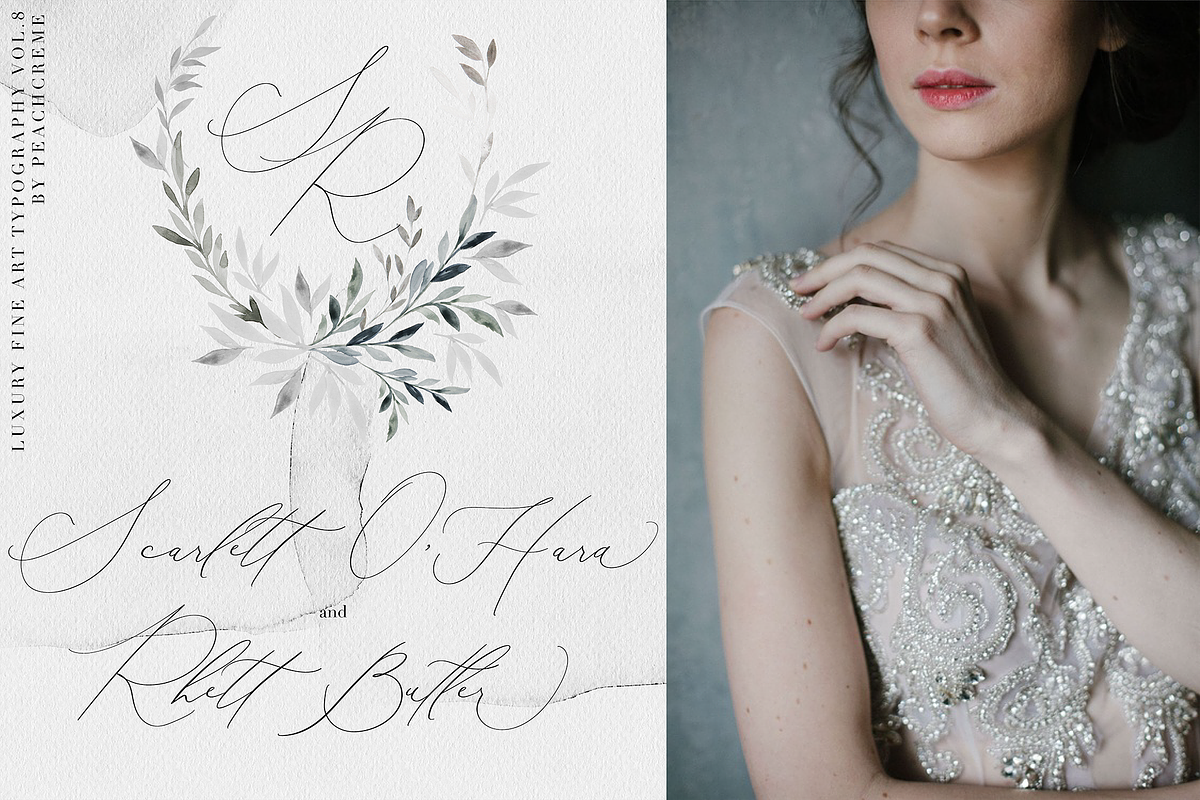 Beloved Gray // Fine art Calligraphy preview 6