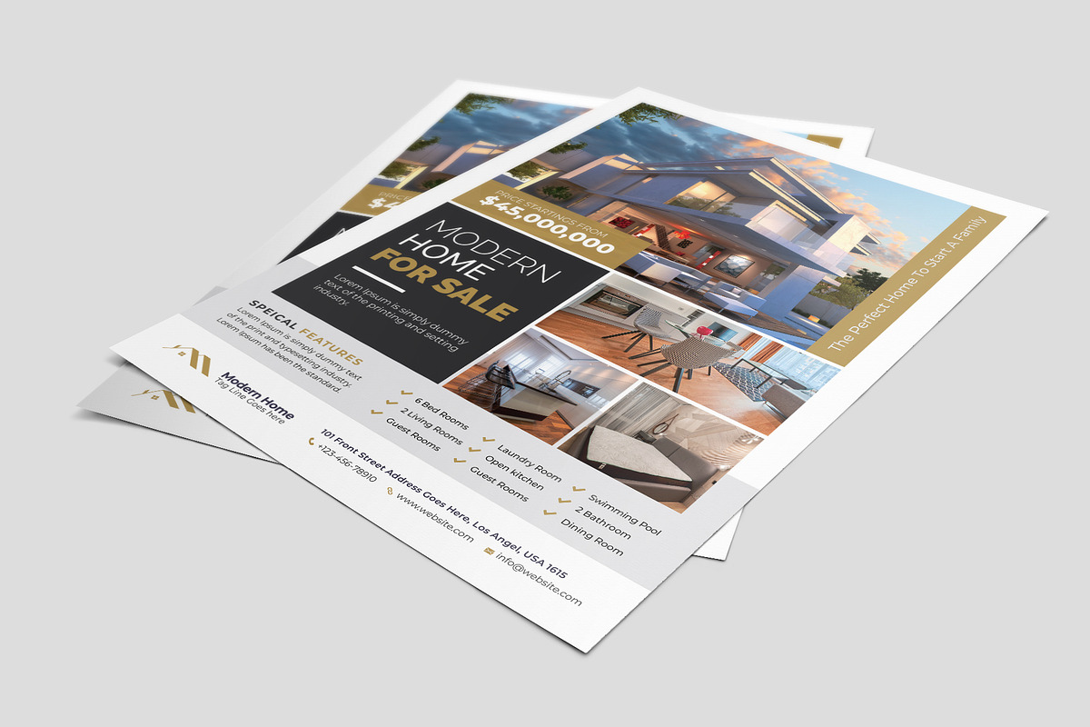 Real Estate Flyer Template, a Flyer Template by Abdul Studio (Photo 3 of 4)