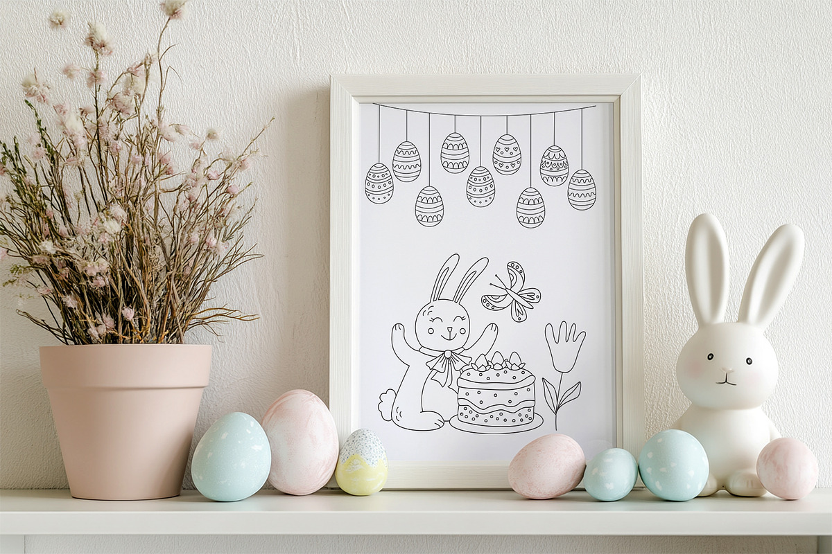 Easter Harmony Doodle Clipart, a Seasonal Illustration by Anna Druzhkova (Photo 11 of 16)