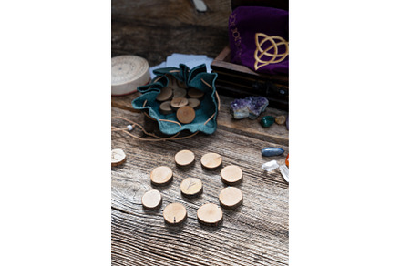 Handmade runes for fortunetelling, an Architecture Photo by Neirfy