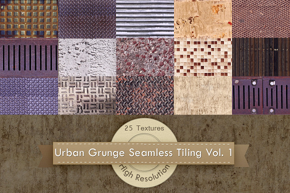 Urban Grunge Tiling Textures preview 5
