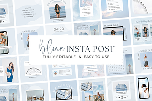 Blue Aesthetic Instagram Template