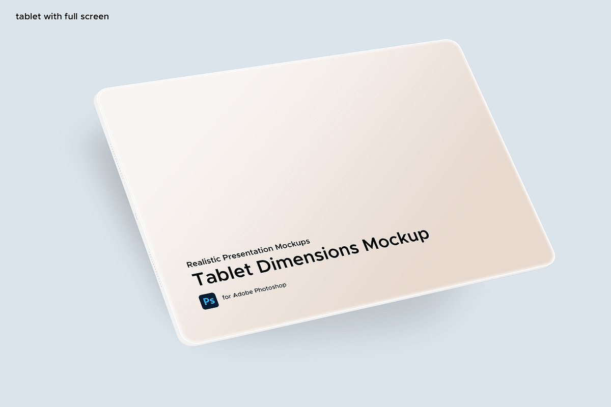 Tablet Dimensions Mockup, a Product Mockup by KL-Webmedia (Photo 7 of 16)