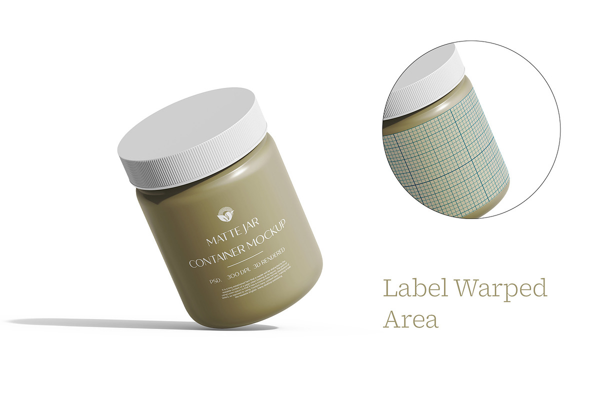Plastic Jar Mockup Under Daylights, a Cups & Container Mockup by Ram Studio LLC (Photo 3 of 7)