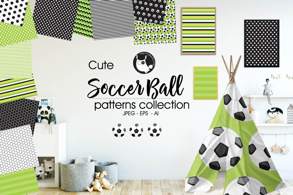 SOCCER BALL Pattern collection, a Pattern Graphic by PrettyPatterns (Photo 1 of 5)