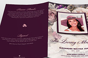 Purple Floral Funeral Program, a Brochure Template by loswl (Thumbnail 3 of 3)