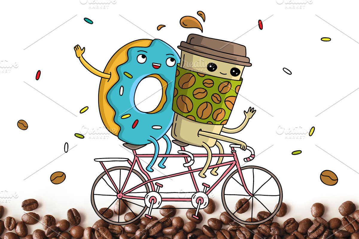 Funny Coffee Cups, a Sport Illustration by chekart (Photo 2 of 6)