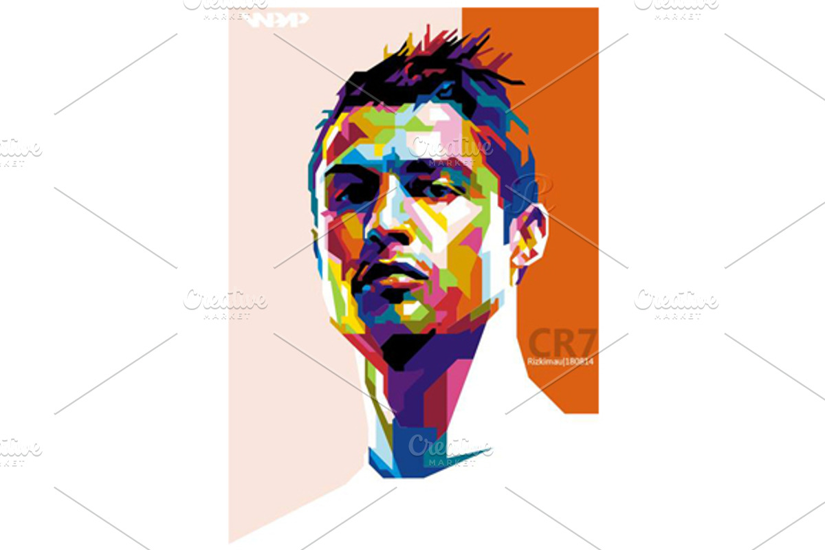 Cristiano Ronaldo Aka CR7, a Graphic by Rizkimau's ArtGallery