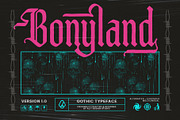Bonyland Blackletter Font, a Blackletter Font by alit design (Thumbnail 1 of 15)