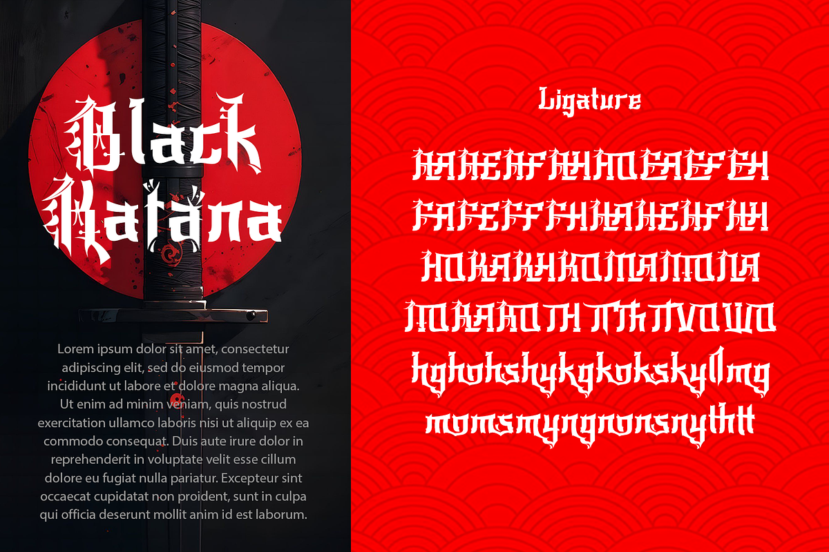 Kiyomori - Japanese Font, a Font by madeDeduk (Photo 8 of 8)