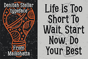 Denitah Stellar - DecorativeTypeface, a Serif Font by MaikoHatta (Thumbnail 5 of 7)