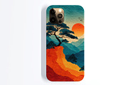 Sunset Mountain Illustration, a Decorative Illustration by Housui Patterns (Thumbnail 11 of 12)