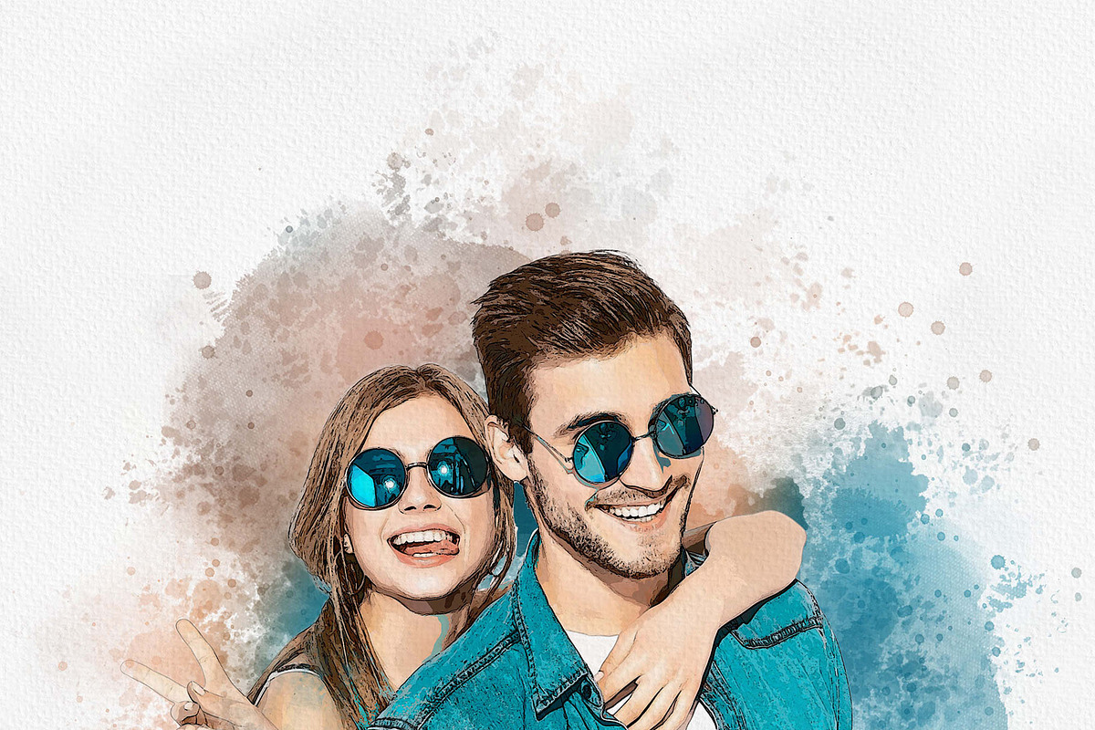 Wedding Watercolor Art Photo Effect, an Action Add-On by MRI STUDIO (Photo 12 of 22)