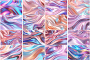 Holographic Liquid Shiny Background, a Texture Graphic by Forhadx5 (Thumbnail 5 of 5)