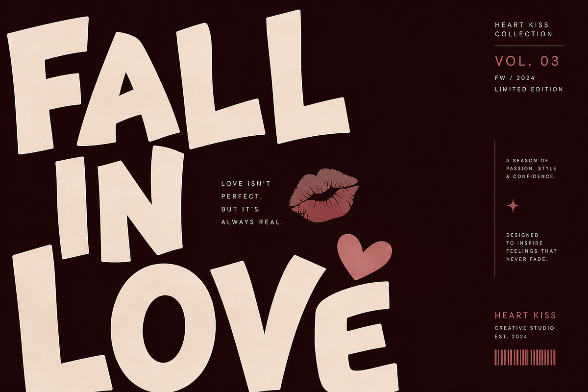Heart Kiss – Playful Display Font, a Slab Serif Font by Wow Magic (Photo 4 of 5)