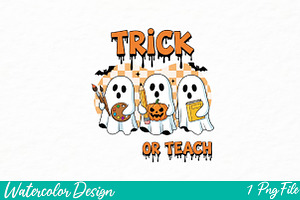 Trick Or Teach Png, an Icon by Watercolor design