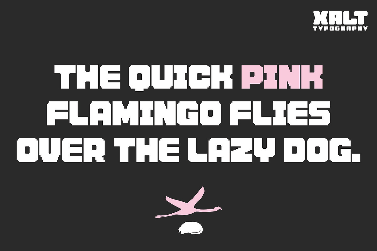 Pixel Hype – Bold Pixel Display Font, a Sans Serif Font by XALT Typography (Photo 2 of 6)