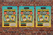 Blue Holiday Sale Flyer, a Flyer Template by Aiyari Graphic (Thumbnail 3 of 3)