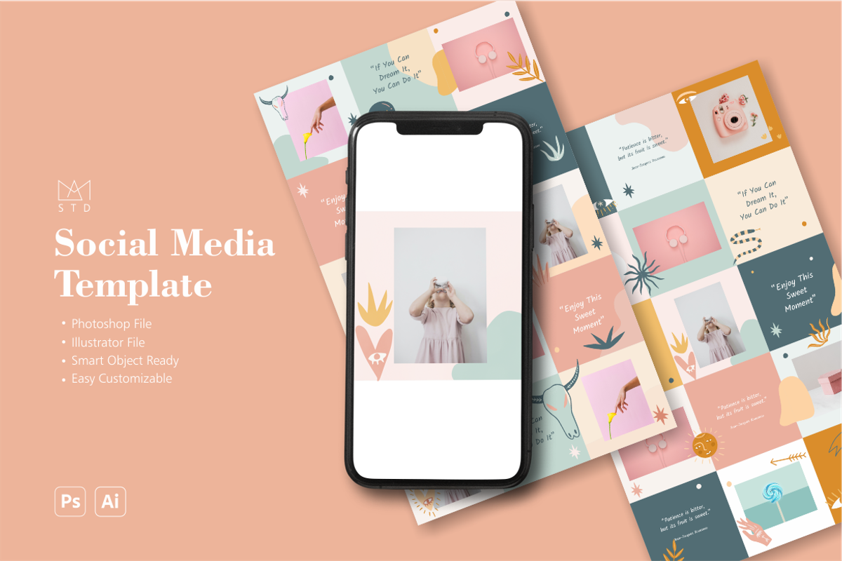 Social Media Template Vol 2, a Social Media Template by AM studio (Photo 2 of 3)