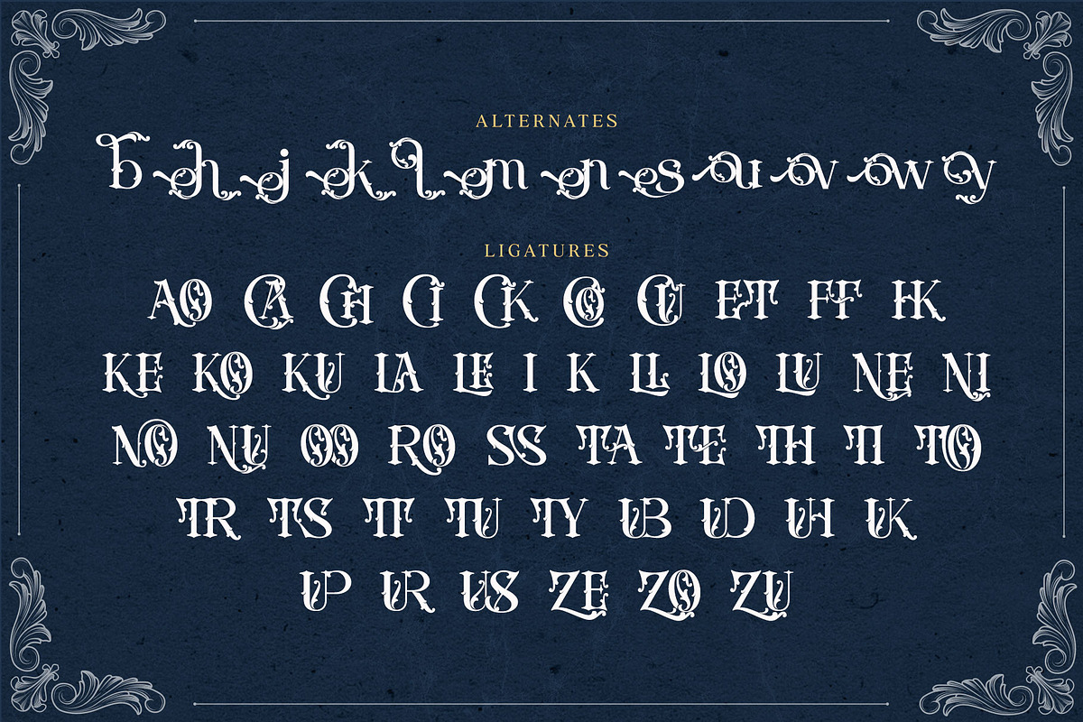 Rusty Store, a Blackletter Font by alit design (Photo 17 of 24)