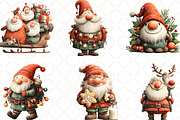 Christmas Gnome Clipart, an Illustration by Black Bird Studio (Thumbnail 6 of 6)