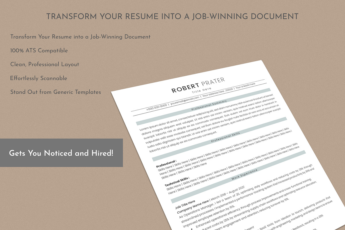 ATS Resume Template preview 6