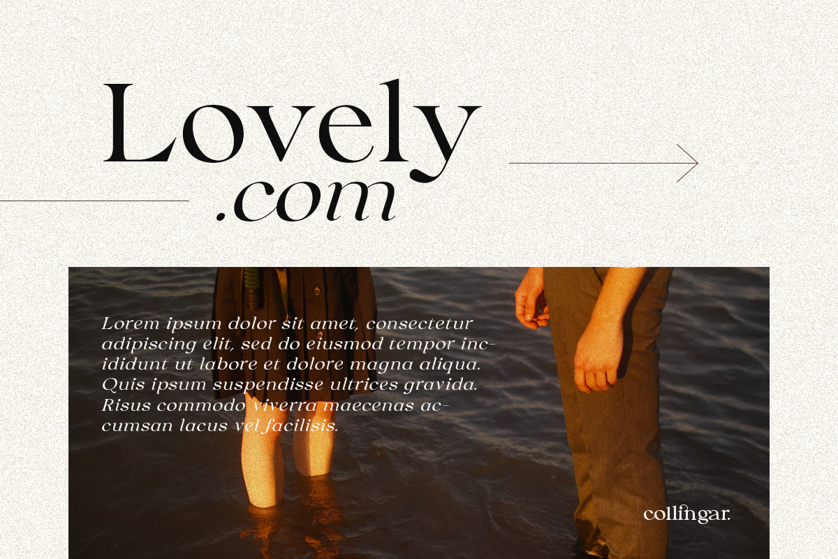Collingar - Aesthetic Serif, a Serif Font by Sarid Ezra (Photo 2 of 9)