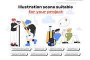 Friendship 2D Illustration Pack, a Person Illustration by orenjidesign (Thumbnail 4 of 8)