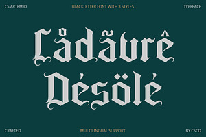 CS Artemio Blackletter Font