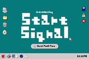 Start Signal - Cute Pixel Font, a Sans Serif Font by HipFonts (Thumbnail 1 of 7)