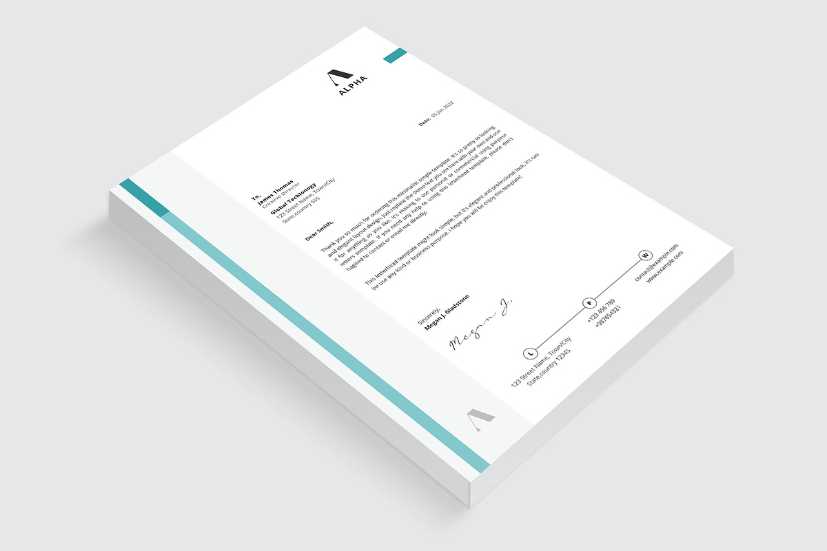 Letterhead, a Stationery Template by Amit Debnath (Photo 6 of 6)