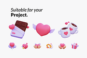 Love and Romance 3D Illustration, an Object 3D Model by nixxdesign (Thumbnail 4 of 5)
