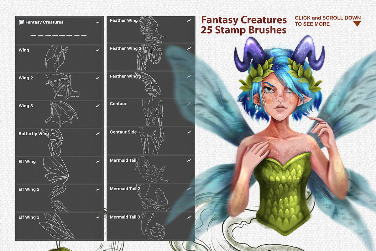 PROCREATE CHARACTER CREATOR TOOLKIT, a Brush Add-On by AlexandraArt (Photo 8 of 13)