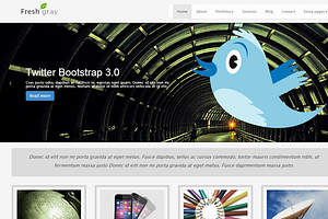 Grey Theme Bootstrap 3.0