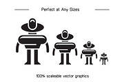 Bundle of Robot Avatars Icons, a Solid Icon by Designfour (Thumbnail 7 of 8)