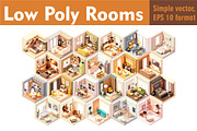 Vector isometric rooms, a Decorative Illustration by tele52 (Thumbnail 1 of 23)