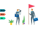 Vector business character poses set, an Object Graphic by julia_musdotter (Thumbnail 4 of 11)