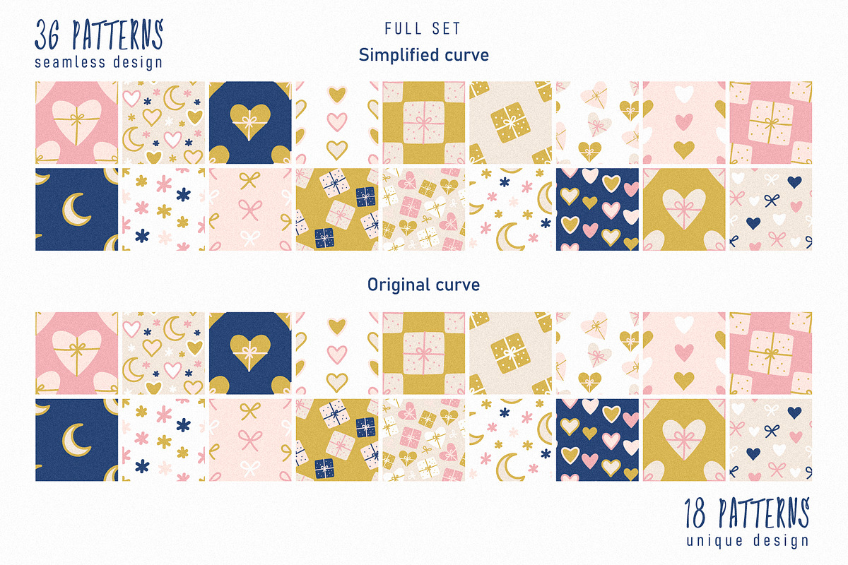 36 Cute Patterns, a Pattern Graphic by CuteDreamyDesign (Photo 9 of 9)